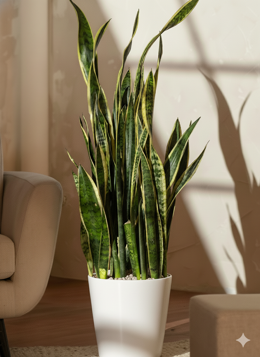 Snake Plant Dracaena (Sansevieria) | Low-Light Friendly, Low-Maintenance Indoor Plant