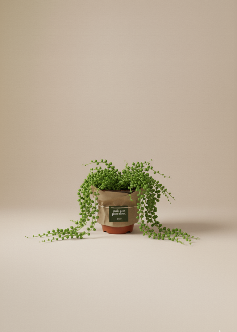 Potted plant on a beige background