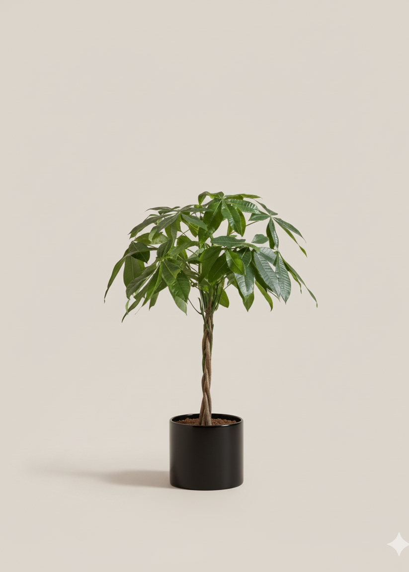 Potted plant on a beige background