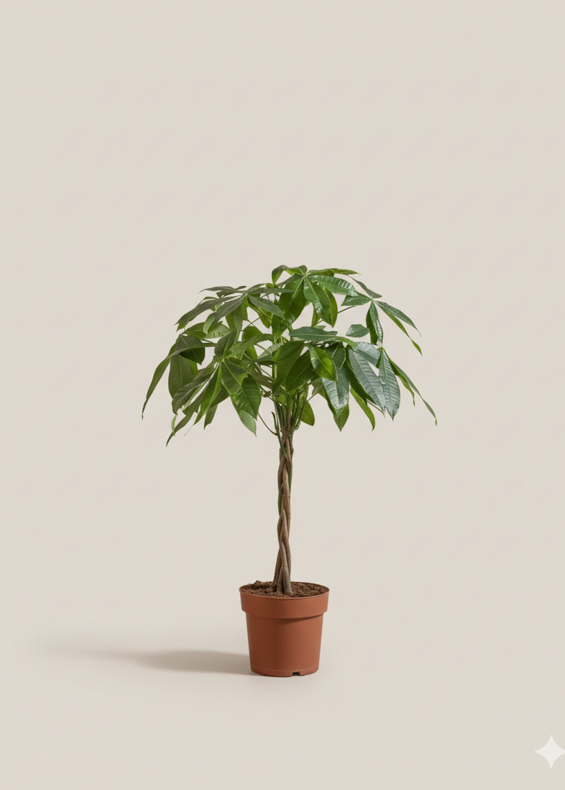 Potted plant on a beige background