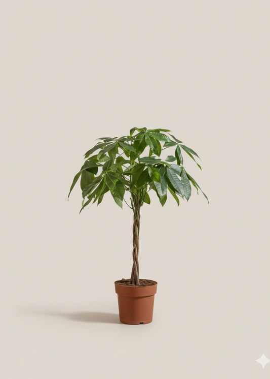 Potted plant on a beige background