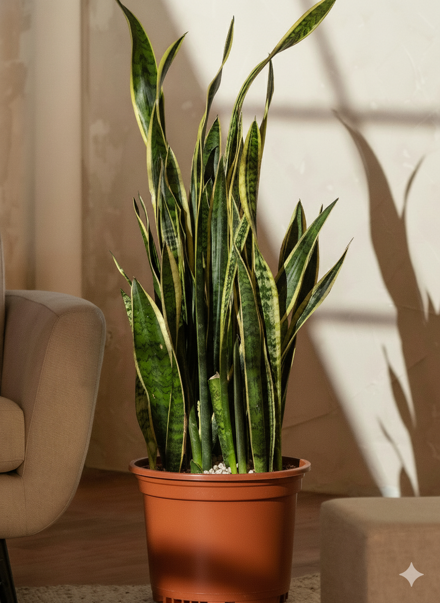 Snake Plant Dracaena (Sansevieria) | Low-Light Friendly, Low-Maintenance Indoor Plant