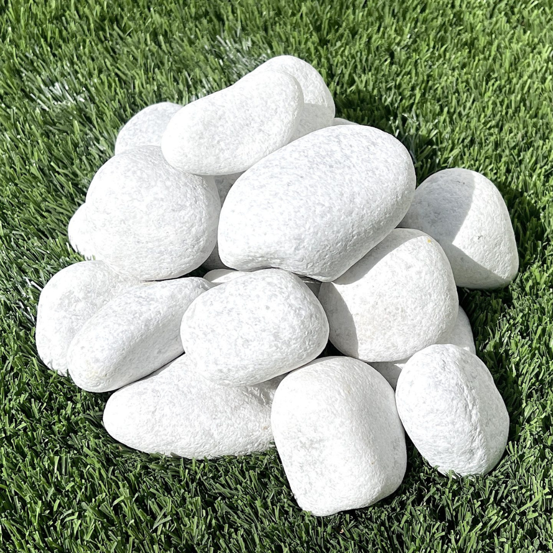 White Marble Pebbles 20KG Bag