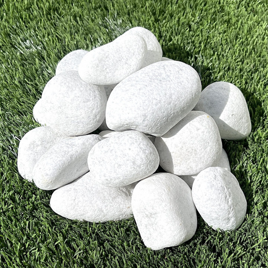 White Marble Pebbles 20KG Bag